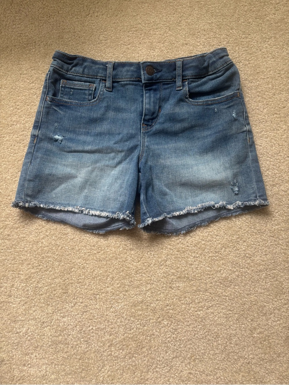 GAP Girl’s Light Blue Frayed Hem Denim Shorts